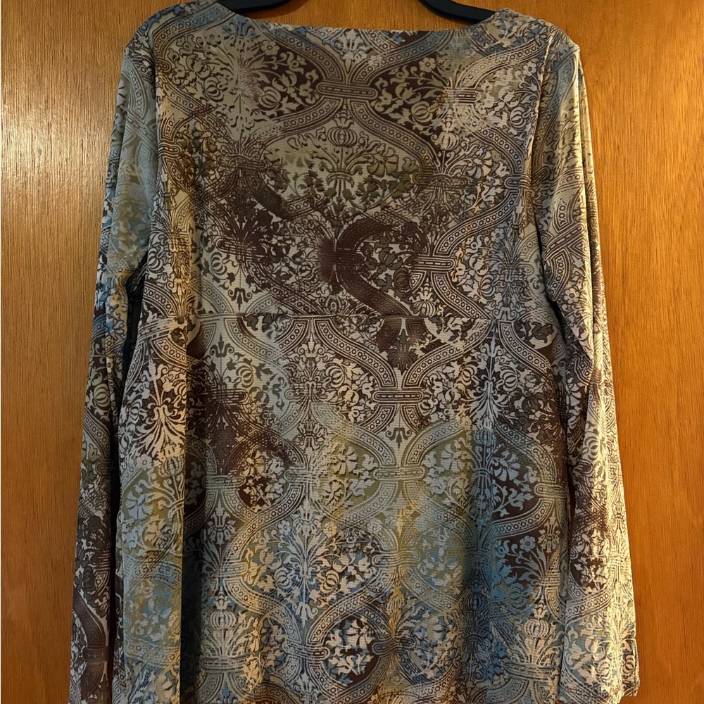 Axcess Multicolor Paisley Blouse - Picture 4 of 5
